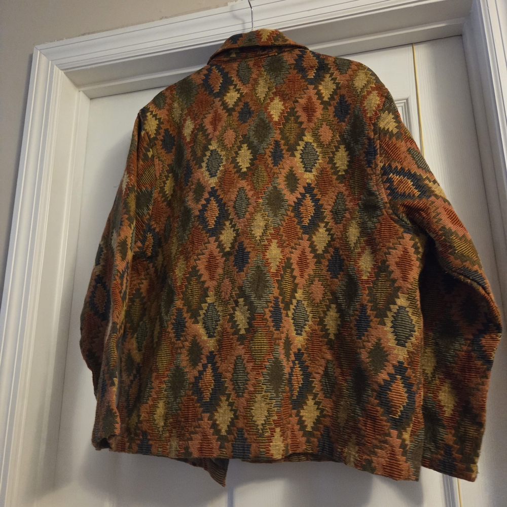 Jane Ashley Geometric Patterned Blazer - Multicolor - Picture 4 of 12